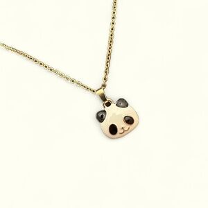 Adorable Panda Face Pendant Necklace